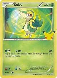 Snivy | 5/25 | 005/025 | Holofoil | McDonald's 25th Anniversary Promos