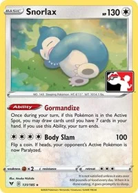 Snorlax | 131/185 | Holofoil | Prize Pack Series Cards