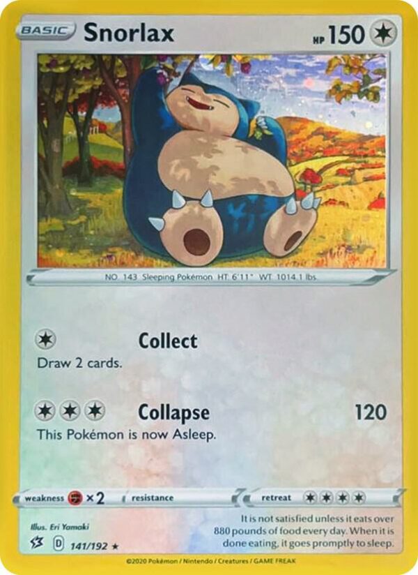 Snorlax 141/192 (Cosmos Holo) Holofoil Miscellaneous Cards & Products Snorlax 141/192 (Cosmos Holo) Holofoil Miscellaneous Cards & Products