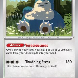 Snorlax 143/165 Reverse Holofoil SV: Scarlet & Violet 151