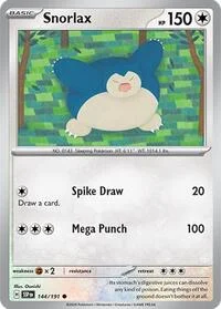 Snorlax | 144/191 | Reverse Holofoil | SV08: Surging Sparks