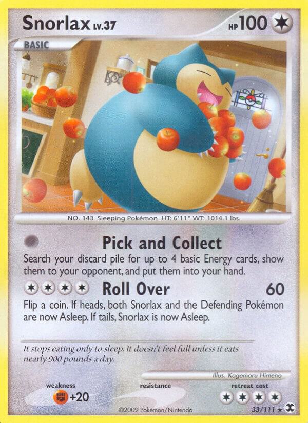 Snorlax (33) 33/111 Normal Rising Rivals Snorlax (33) 33/111 Normal Rising Rivals