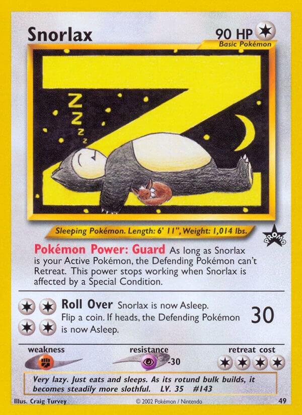 Snorlax 49/53 Normal WoTC Promo
