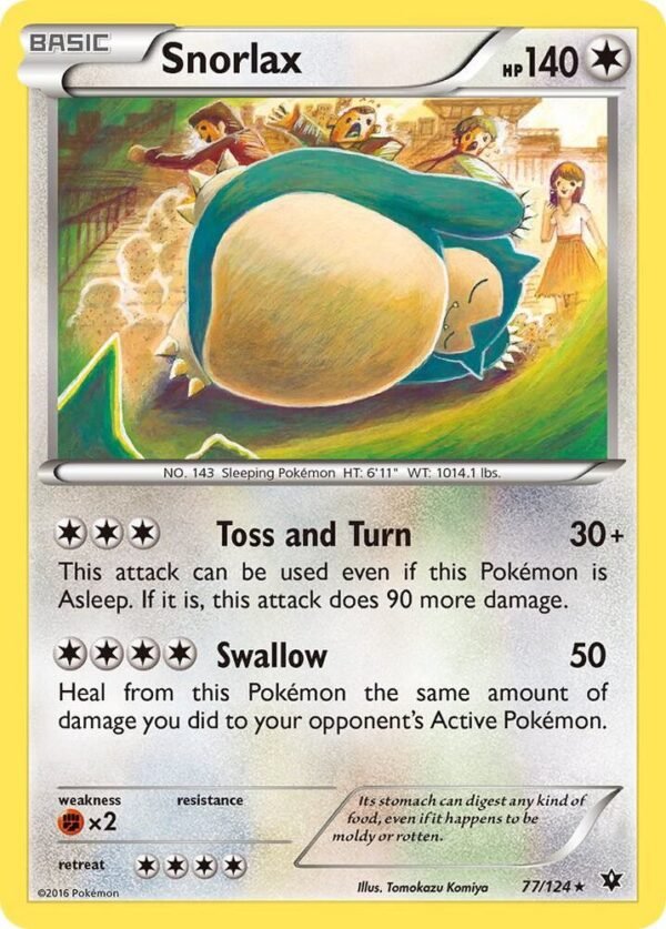 Snorlax 77/124 Normal XY – Fates Collide