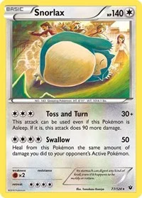 Snorlax | 77/124 | Reverse Holofoil | XY - Fates Collide Snorlax | 77/124 | Reverse Holofoil | XY - Fates Collide