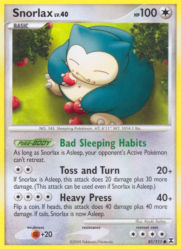 Snorlax (81) 81/111 Normal Rising Rivals Snorlax (81) 81/111 Normal Rising Rivals