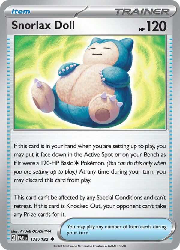 Snorlax Doll 175/182 Normal SV04: Paradox Rift