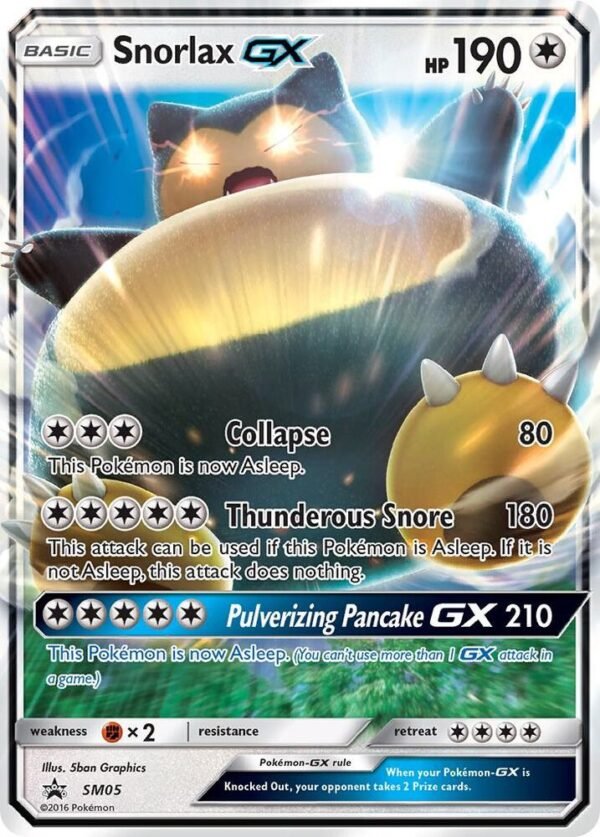 Snorlax GX SM05 Holofoil SM Promos Snorlax GX SM05 Holofoil SM Promos