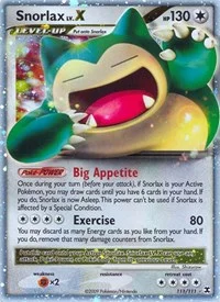 Snorlax Lv.X | 111/111 | Holofoil | Rising Rivals