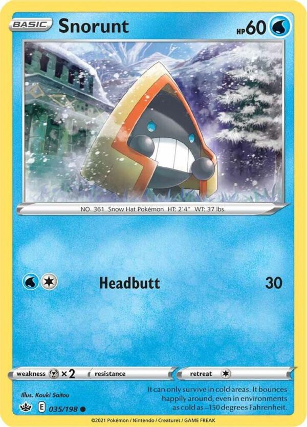 Snorunt 035/198 Reverse Holofoil SWSH06: Chilling Reign