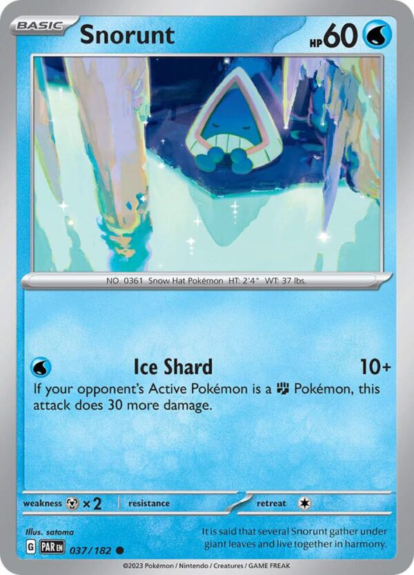 Snorunt 037/182 Reverse Holofoil SV04: Paradox Rift