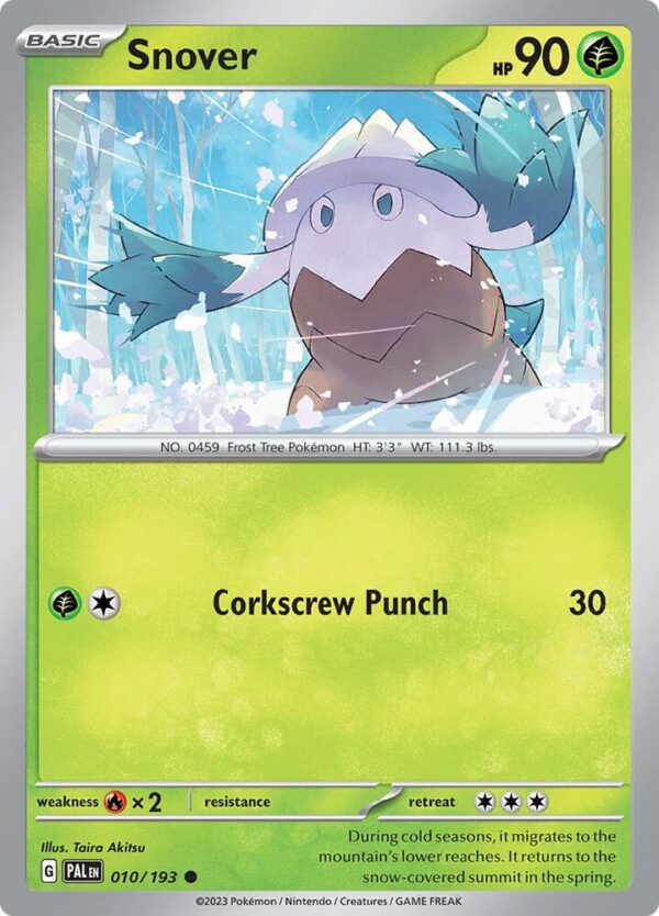 Snover 010/193 Normal SV02: Paldea Evolved Snover 010/193 Normal SV02: Paldea Evolved
