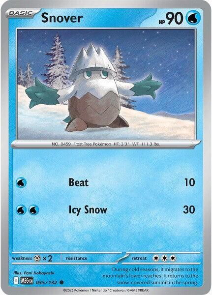 Snover 035/132 Reverse Holofoil ME01: Mega Evolution
