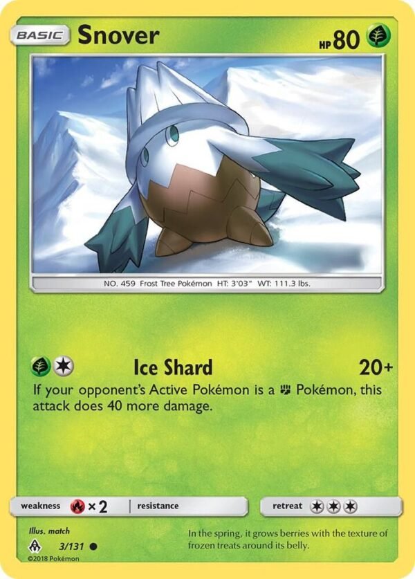Snover 3/131 Normal SM – Forbidden Light