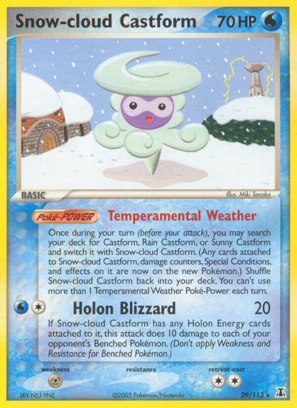 Snow-cloud Castform 29/113 Reverse Holofoil Delta Species Snow-cloud Castform 29/113 Reverse Holofoil Delta Species