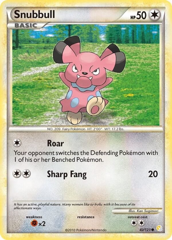 Snubbull 82/123 Reverse Holofoil HeartGold SoulSilver