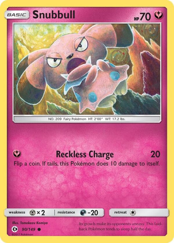 Snubbull 90/149 Normal SM Base Set Snubbull 90/149 Normal SM Base Set