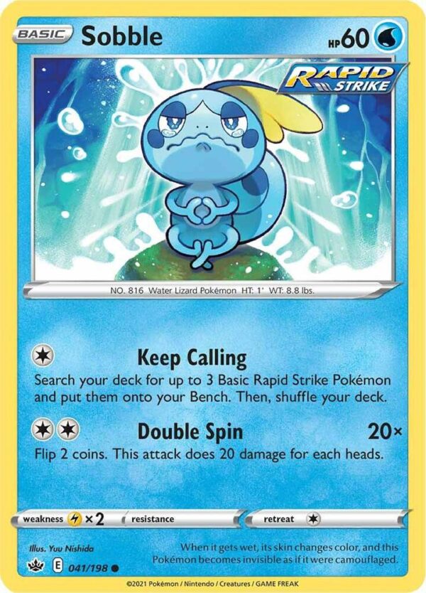 Sobble 041/198 Normal SWSH06: Chilling Reign Sobble 041/198 Normal SWSH06: Chilling Reign