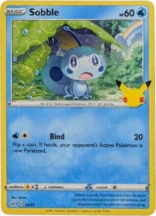 Sobble 24/25 024/025 Normal McDonald’s 25th Anniversary Promos Sobble 24/25 024/025 Normal McDonald’s 25th Anniversary Promos