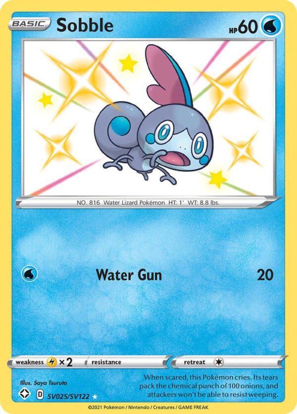 Sobble SV025/SV122 Holofoil Shining Fates: Shiny Vault Sobble SV025/SV122 Holofoil Shining Fates: Shiny Vault