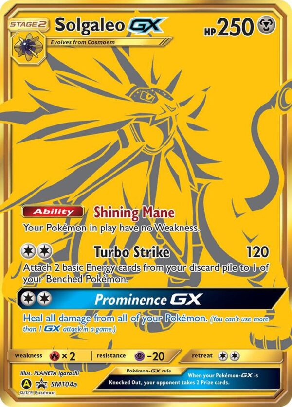 Solgaleo GX SM104a Holofoil SM Promos