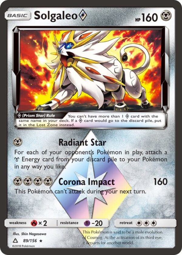 Solgaleo Prism Star 89/156 Holofoil SM – Ultra Prism