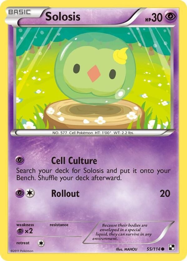 Solosis 55/114 Reverse Holofoil Black and White Solosis 55/114 Reverse Holofoil Black and White
