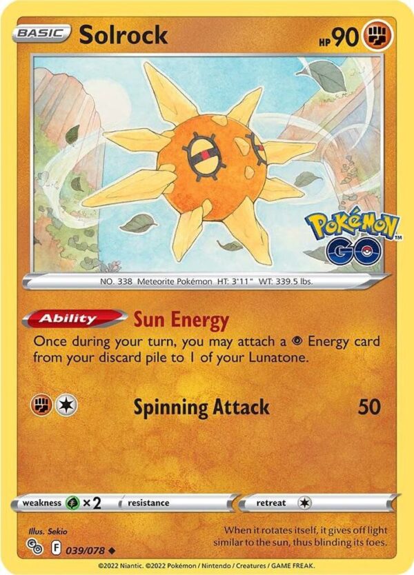 Solrock 039/078 Normal Pokemon GO