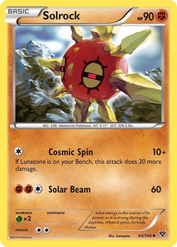 Solrock 64/146 Reverse Holofoil XY Base Set