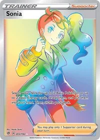 Sonia (Secret) | 203/192 | Holofoil | SWSH02: Rebel Clash