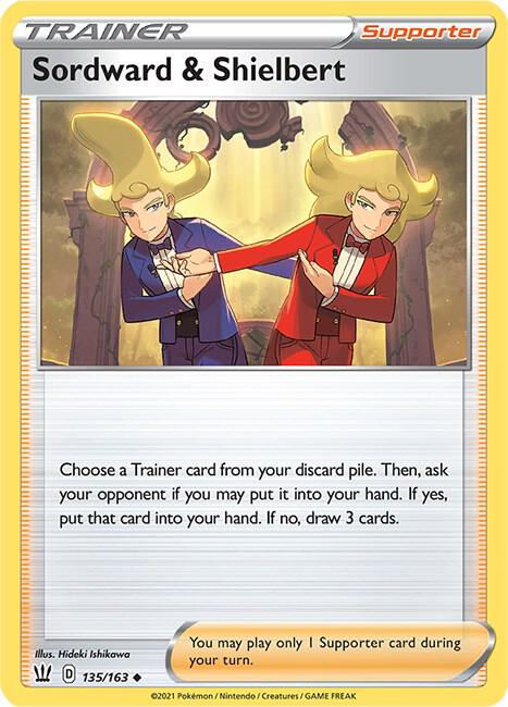 Sordward & Shielbert 135/163 Normal SWSH05: Battle Styles