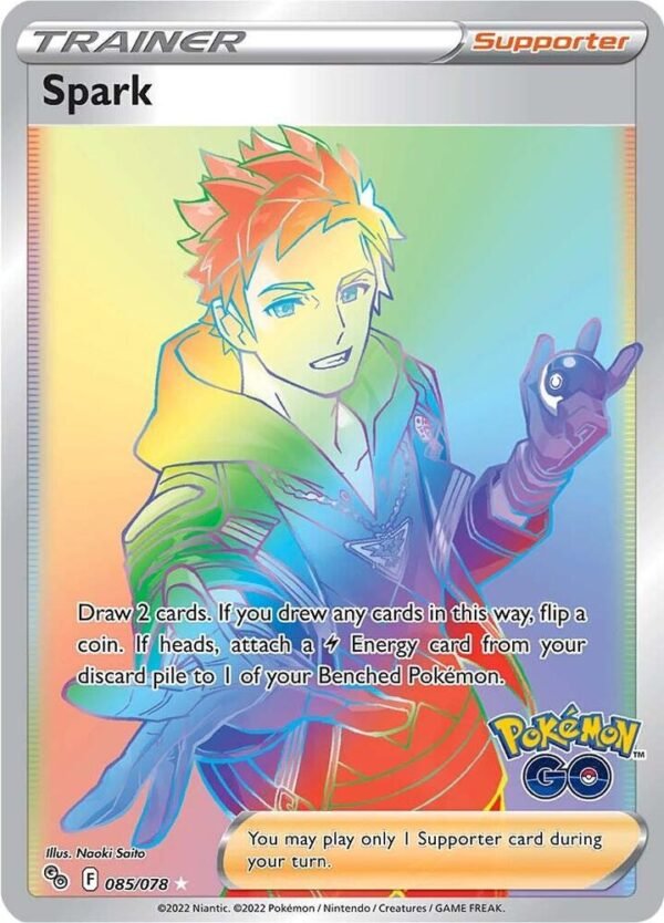 Spark (Secret) 085/078 Holofoil Pokemon GO