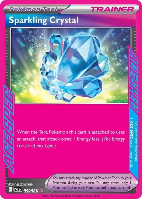 Sparkling Crystal 129/131 Holofoil SV: Prismatic Evolutions Sparkling Crystal 129/131 Holofoil SV: Prismatic Evolutions