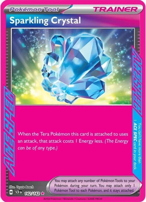 Sparkling Crystal 142/142 Holofoil SV07: Stellar Crown Sparkling Crystal 142/142 Holofoil SV07: Stellar Crown