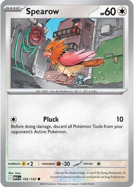 Spearow 102/132 Normal ME01: Mega Evolution