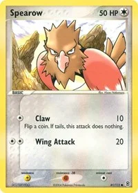 Spearow | 81/112 | Normal | FireRed & LeafGreen