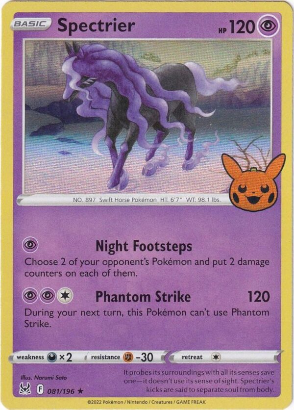 Spectrier 081/196 Holofoil Trick or Trade BOOster Bundle 2023 Spectrier 081/196 Holofoil Trick or Trade BOOster Bundle 2023