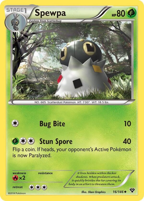Spewpa 16/146 Normal XY Base Set