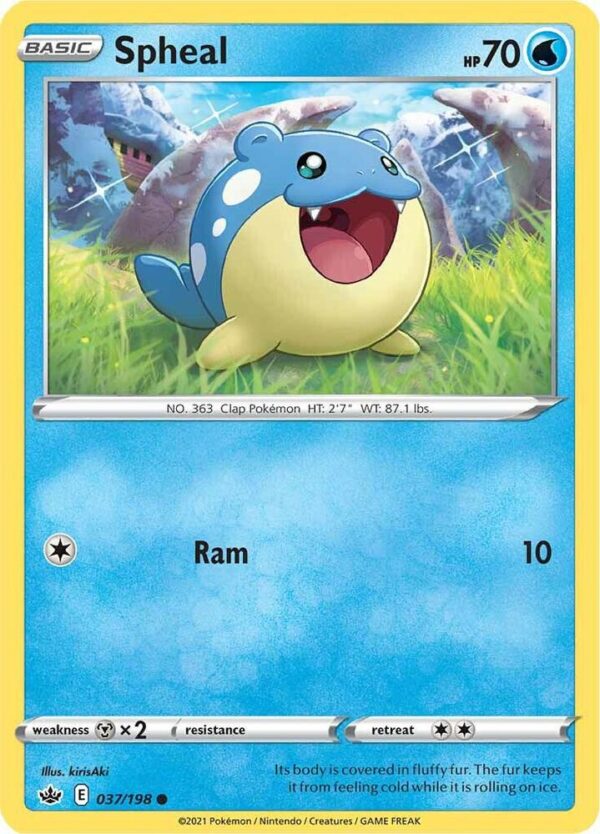Spheal 037/198 Reverse Holofoil SWSH06: Chilling Reign
