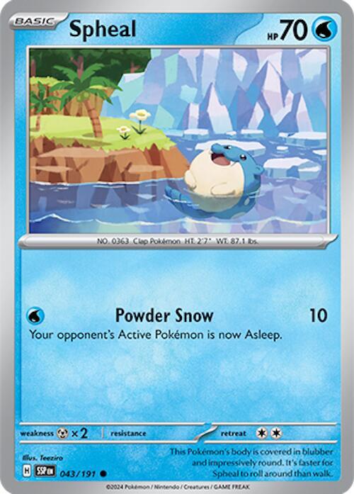 Spheal 043/191 Normal SV08: Surging Sparks Spheal 043/191 Normal SV08: Surging Sparks