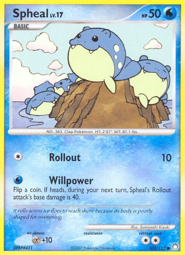 Spheal 102/123 Reverse Holofoil Mysterious Treasures
