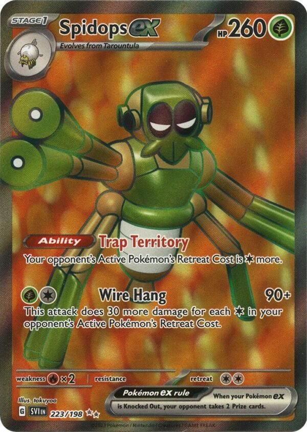 Spidops ex 223/198 Holofoil SV01: Scarlet & Violet Base Set Spidops ex 223/198 Holofoil SV01: Scarlet & Violet Base Set