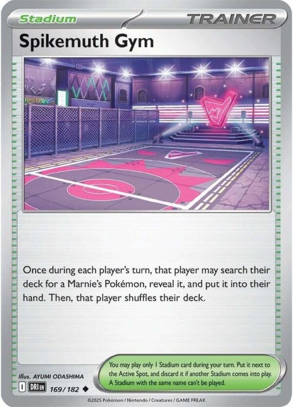 Spikemuth Gym 169/182 Reverse Holofoil SV10: Destined Rivals Spikemuth Gym 169/182 Reverse Holofoil SV10: Destined Rivals