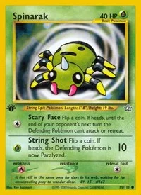 Spinarak | 075/111 | 1st Edition | Neo Genesis