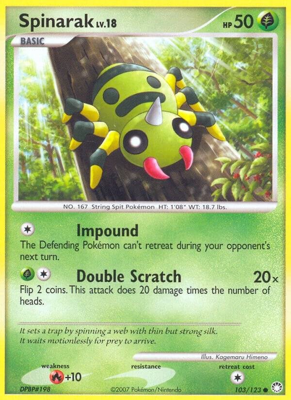 Spinarak 103/123 Normal Mysterious Treasures Spinarak 103/123 Normal Mysterious Treasures