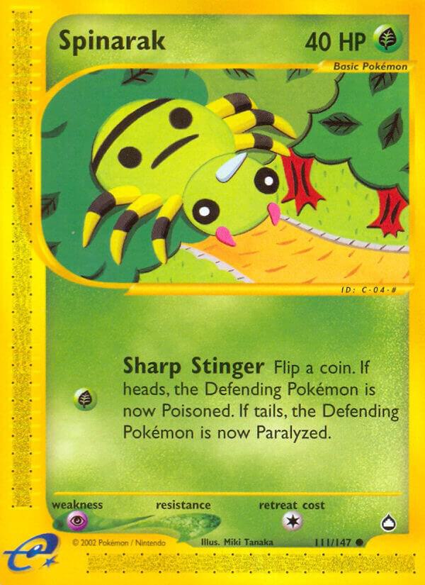 Spinarak (111) 111/147 Reverse Holofoil Aquapolis