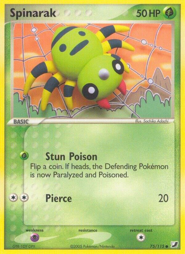 Spinarak 75/115 Reverse Holofoil Unseen Forces
