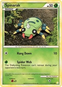 Spinarak | 83/123 | Reverse Holofoil | HeartGold SoulSilver
