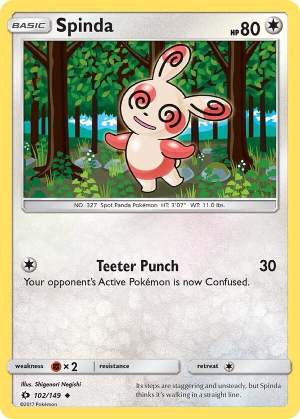 Spinda 102/149 Normal SM Base Set Spinda 102/149 Normal SM Base Set