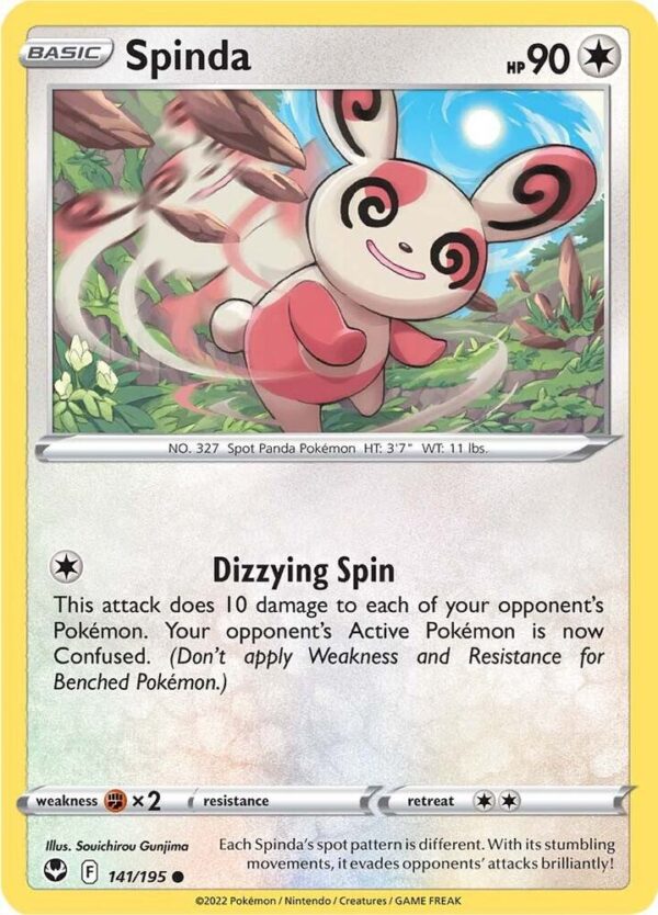 Spinda 141/195 Normal SWSH12: Silver Tempest Spinda 141/195 Normal SWSH12: Silver Tempest